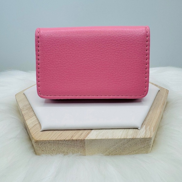 Mini Wallet Pink Card Wallet - Picture 1 of 6